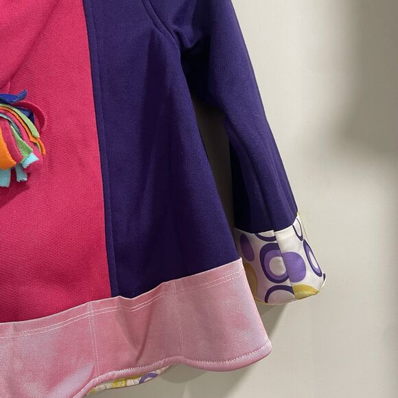 Twirly Girl Jacket Girls Pink/Purple Hood Washable Sz 7 Authentic New with Tags - Picture 15 of 16